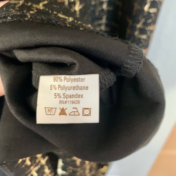 NWT Gold & Black Mini Short Sleeved Sheath Dress Size Medium by Julie Brown - Picture 12 of 13